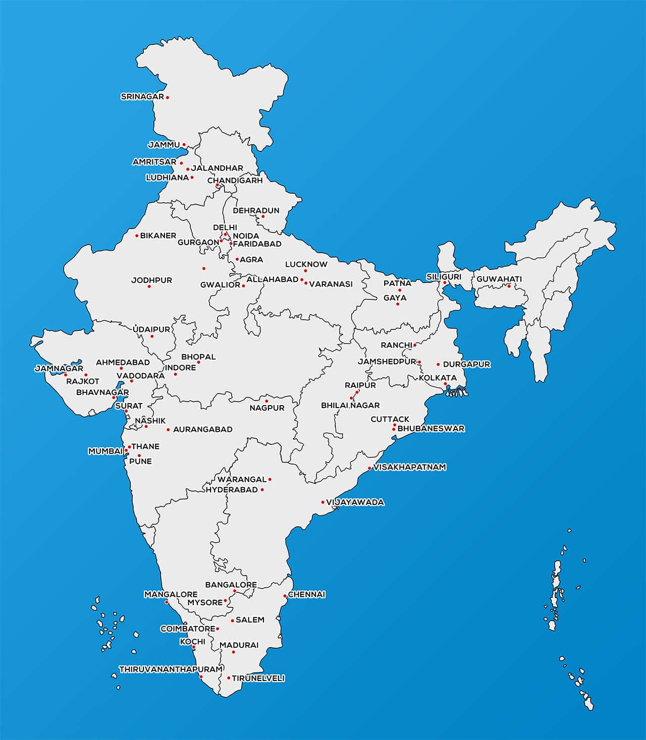 India Map - Lapping Machine Manufacturer