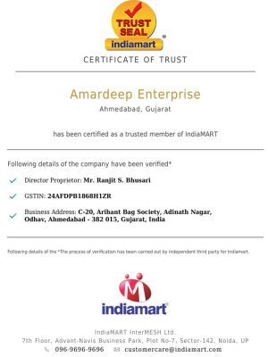 Amardeep Enterprise Certificate of Trust